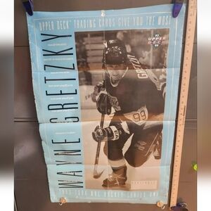 Upper Deck 1993-94 NHL Hockey Series One Wayne Gretzky Poster Used